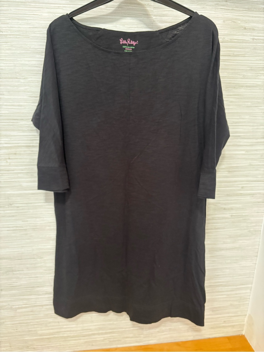 Lily Pulitzer black boat neck dress medium